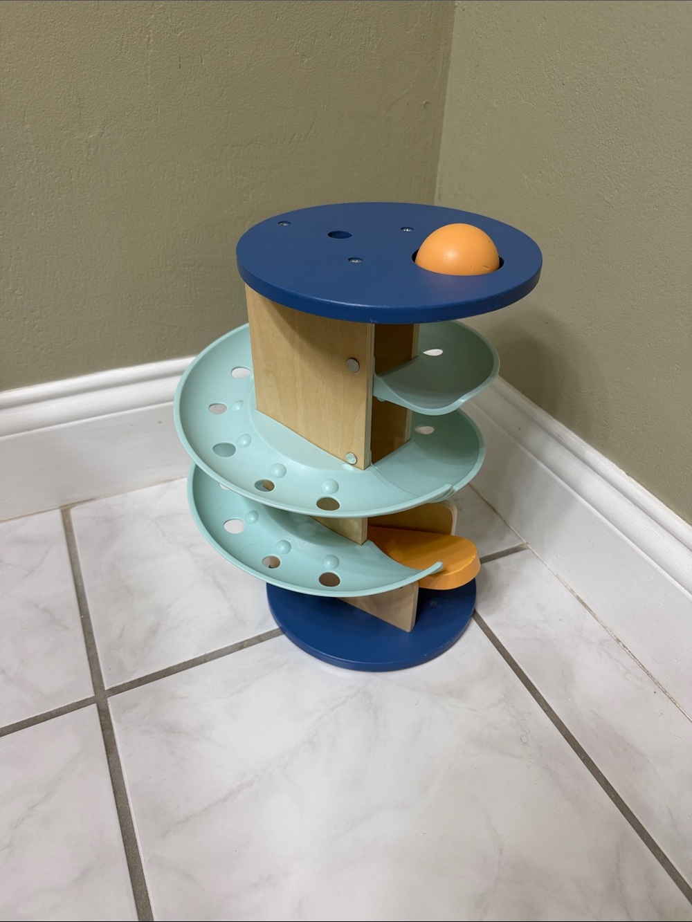 Wico Blue and Mint Rotating Storage Organizer